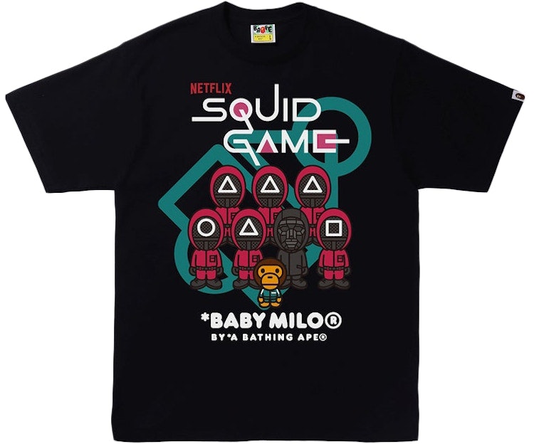 squid-game-x-bape-baby-milo-tee-black