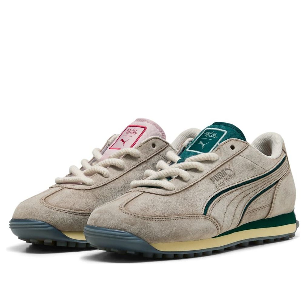 Order Squid Game x Puma Easy Rider 'Alpine Snow Dark Myrtle' Sepatu Pria 403643-01