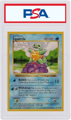 Squirtle 1999 Pokemon TCG Base Set Shadowless #63/102 Buy Squirtle 1999 Pokemon TCG Base Set Shadowless #63/102