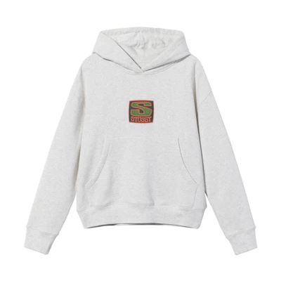 Stüssy Agness Boxy Crop Hood Ash Heather