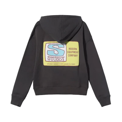 Stüssy Agness Boxy Crop Hoodie Logo Print Pullover American Retro Unisex Hoodie 218127