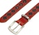 Stüssy Argyle Stitch Leather Belt Brown