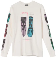 Stüssy Autumn Masks Vintage Graphic Long Sleeve Unisex T-Shirt 1994602 Stüssy Autumn Masks Vintage Graphic Long Sleeve Unisex T-Shirt 1994602