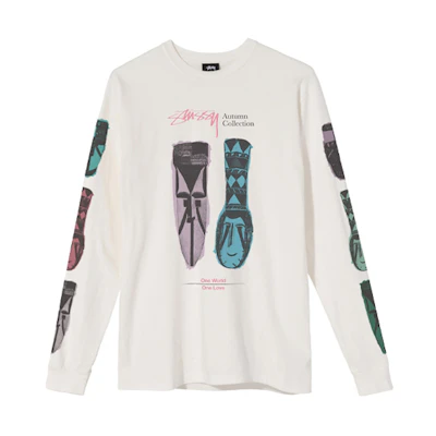 Stüssy Autumn Masks Vintage Graphic Long Sleeve Unisex T-Shirt 1994602