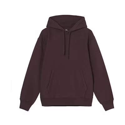 Stüssy Back Hood Embroidered Hoodie Alphabet Logo Vintage Unisex Sweatshirt 118455