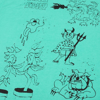 Stüssy Bad Dream Tee Green Shop Stüssy Bad Dream Tee Green