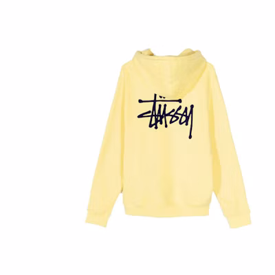 Stüssy Basic Classic Logo Vintage Hoodie Unisex Yellow 1923891U