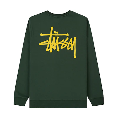 Stüssy Basic Crew Hoodie Unisex Pullover Sweatshirt 1914143