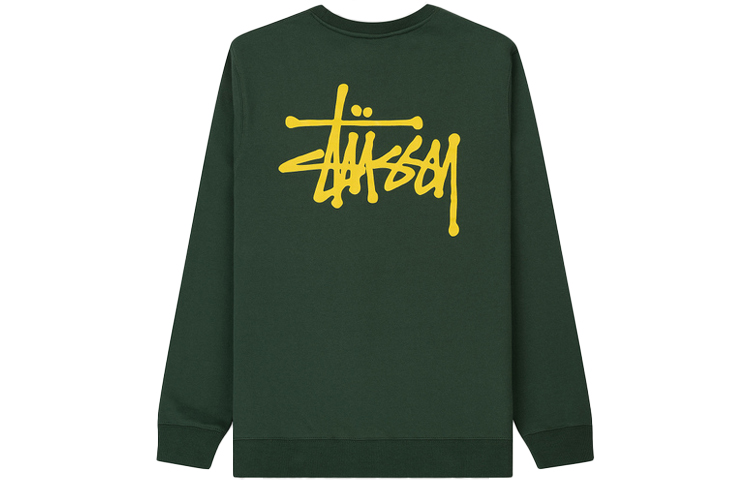 Stüssy Basic Crew Hoodie Unisex Pullover Sweatshirt 1914143 圖 2