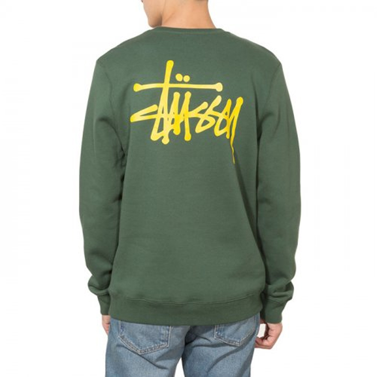 Stüssy Basic Crew Hoodie Unisex Pullover Sweatshirt 1914143 圖 5