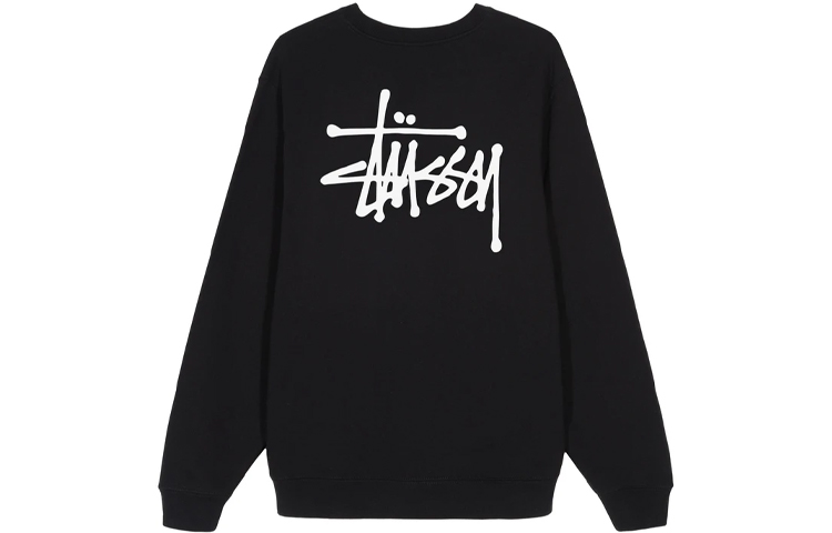 Stüssy Basic Crew Hoodie Unisex Pullover Sweatshirt 1914143 圖 6