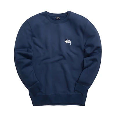 Stüssy Basic Crew Retro Sweatshirt Unisex Blue 1914416-0806