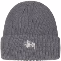 Stüssy Basic Cuff Beanie Grey Stüssy Basic Cuff Beanie Grey