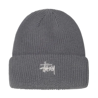 Stüssy Basic Cuff Beanie Grey