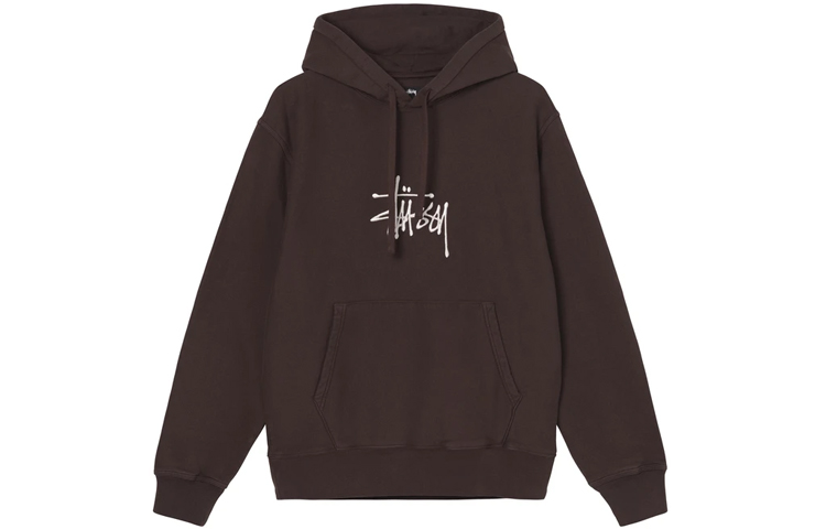 Stüssy Basic Embroidered Logo Hoodie Retro Pullover Unisex Sweatshirt 118456