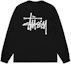 Lookbook Stüssy基础款长袖T恤染色字母印花圆领卫衣 1995001
