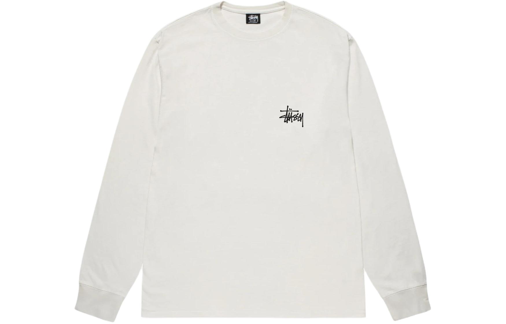 Details for Stüssy基础款长袖T恤染色字母印花圆领卫衣 1995001