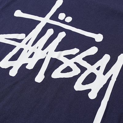 Stüssy Basic Tee Navy Lookbook Stüssy Basic Tee Navy