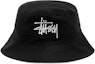 Buy Stüssy Big Logo Twill Bucket Hat Black