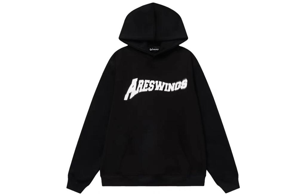 Stüssy Black Retro Pullover Hoodie with Lettering Design sy07261550
