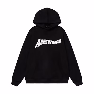 Stüssy Black Retro Pullover Hoodie with Lettering Design sy07261550