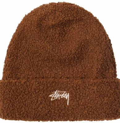 Stüssy 砖红色羊绒抓绒帽子 Buy Stüssy 砖红色羊绒抓绒帽子