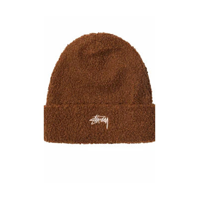 Stüssy Boucle Fleece Beanie Brick