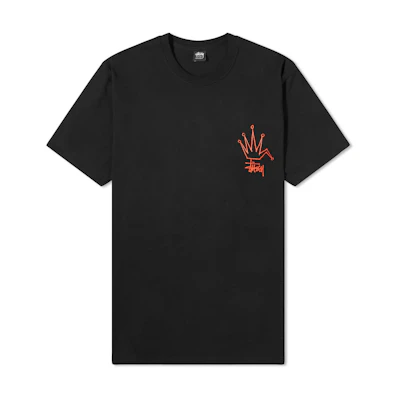 Stüssy Broken Crown Tee Black
