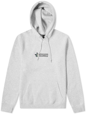 Stüssy Butterfly Applique Hoody Grey Buy Stüssy Butterfly Applique Hoody Grey