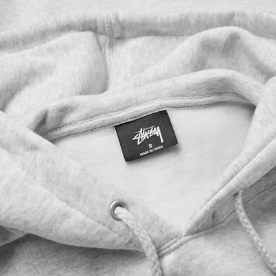 Stüssy Butterfly Applique Hoody Grey Shop Stüssy Butterfly Applique Hoody Grey