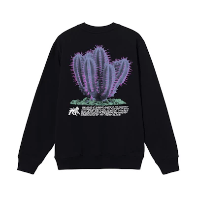 Stüssy Cactus Print Vintage Long Sleeve Sweatshirt Unisex 1914686