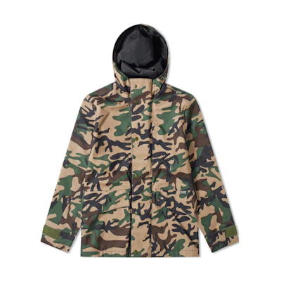 Stüssy Camo Windbreaker Jacket Retro American Style Long Sleeve Hoodie 115459