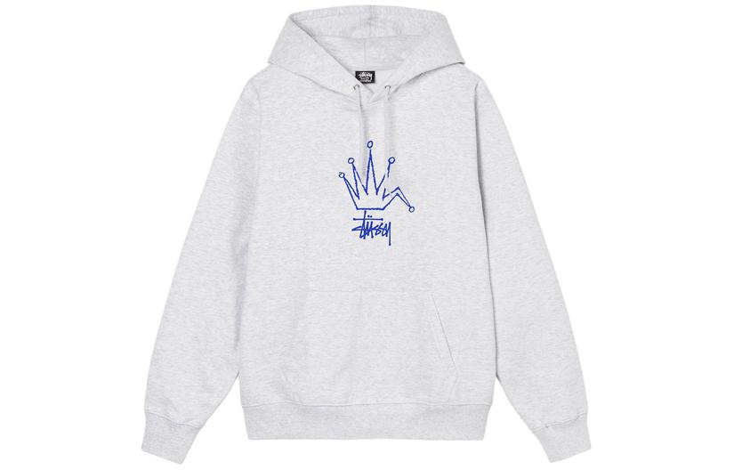 Stüssy Classic Crown Graphic Hoodie Unisex American Vintage Style for Fall/Winter SUSSW924738MH