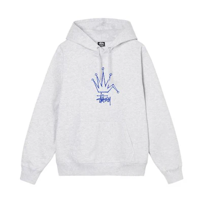 Stüssy Classic Crown Graphic Hoodie Unisex American Vintage Style for Fall/Winter SUSSW924738MH