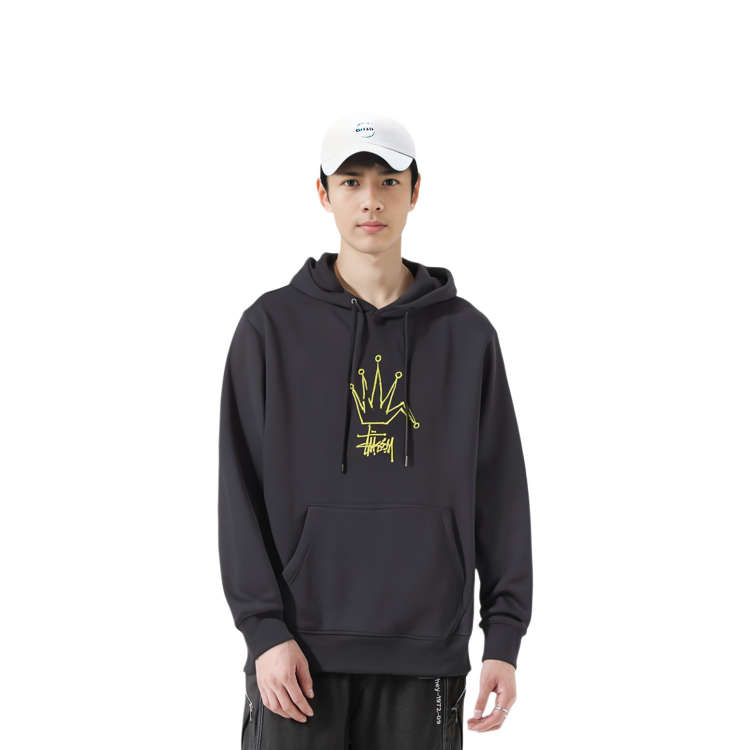 Stüssy Classic Crown Graphic Hoodie Unisex American Vintage Style for Fall/Winter SUSSW924738MH 圖 4