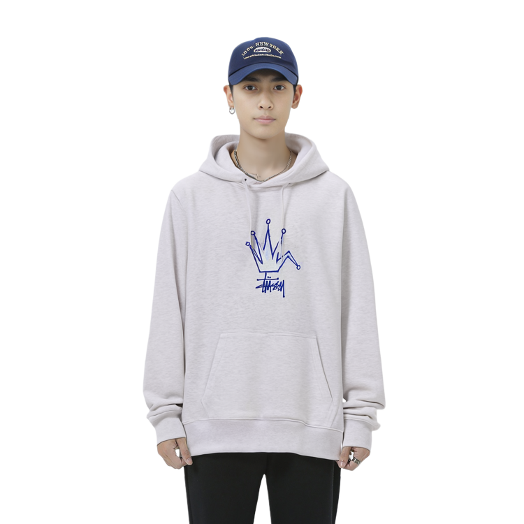 Stüssy Classic Crown Graphic Hoodie Unisex American Vintage Style for Fall/Winter SUSSW924738MH 圖 7