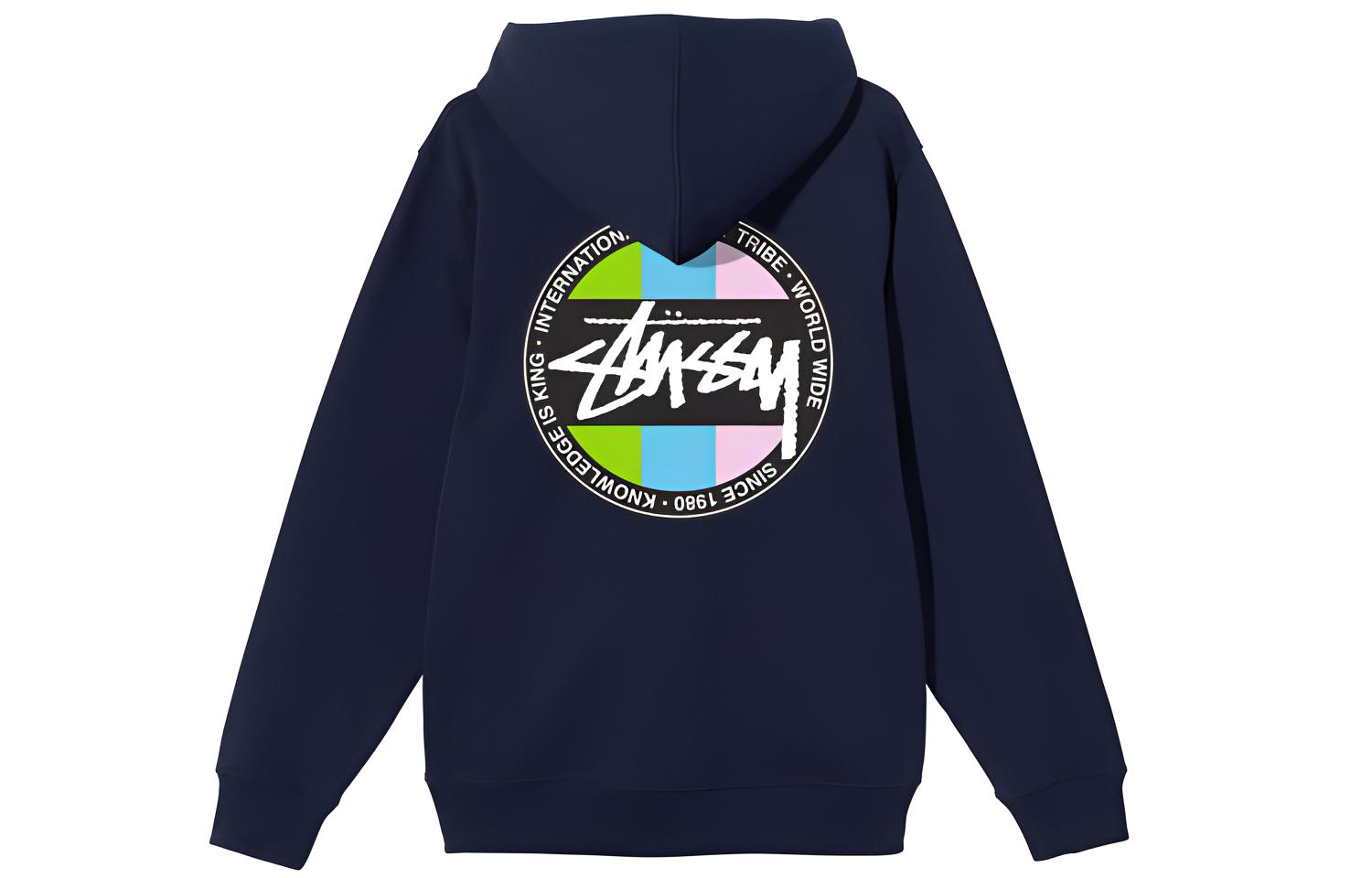 Stüssy Classic Dot Hoodie Retro Style Unisex Pullover Sweatshirt 1924696
