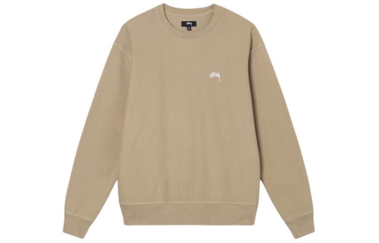 Stüssy Classic Logo Embroidered Fleece Crewneck Sweatshirt SUSSW118480MI