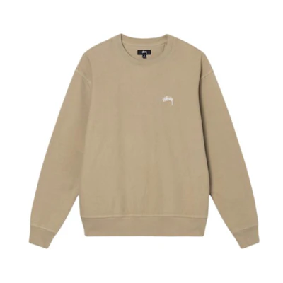 Stüssy Classic Logo Embroidered Fleece Crewneck Sweatshirt SUSSW118480MI