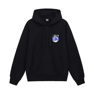 Stüssy Classic Logo Print Vintage Fleece Hoodie Unisex Retro Streetwear SUSSW1924824J-1