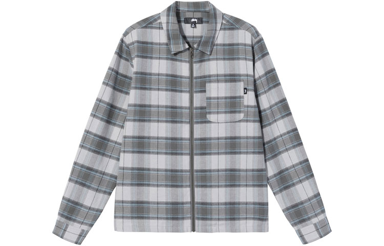 Stüssy Classic Plaid Vintage Long Sleeve Jacket Unisex 1110176