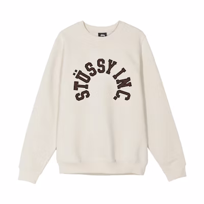 Stüssy Collegiate Crew Vintage Logo Sweatshirt Mens Retro Style 118379