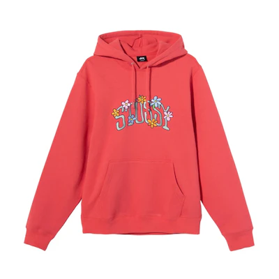Stüssy Collegiate Floral Embroidered Hoodie Unisex Vintage Style 118392