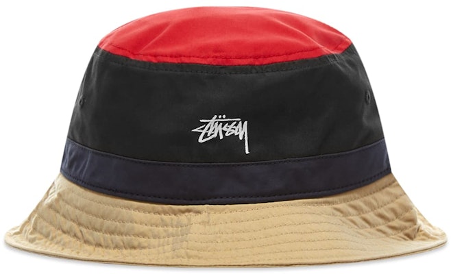 Stüssy Color Block Bucket Hat Black Buy Stüssy Color Block Bucket Hat Black