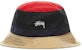 Stüssy Color Block Bucket Hat Black