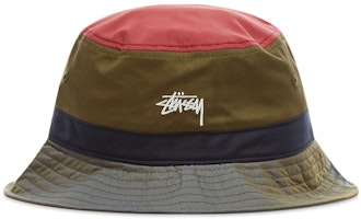 Stüssy Color Block Bucket Hat Olive Stüssy Color Block Bucket Hat Olive