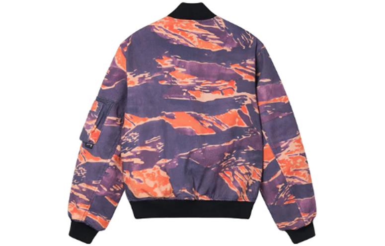 Stüssy Colorful Camo Zip-Up Retro Flight Jacket 115666 圖 3