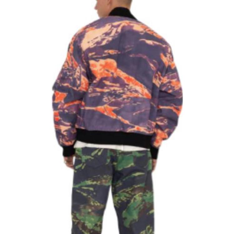 Stüssy Colorful Camo Zip-Up Retro Flight Jacket 115666 圖 5
