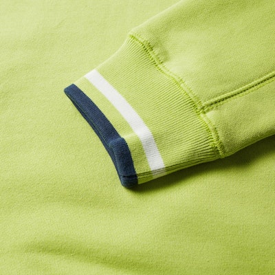 Stüssy Contrast Rib Mock Neck Lime Lookbook Stüssy Contrast Rib Mock Neck Lime