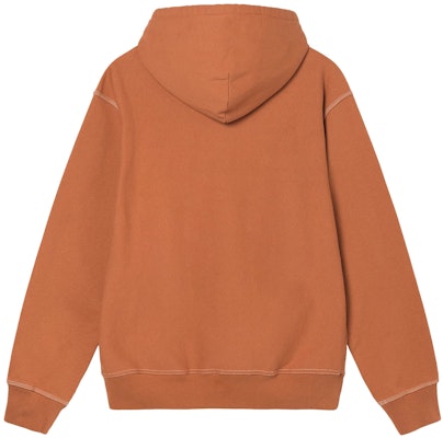 Stüssy Contrast Stitch Label Hood Ochre Order Stüssy Contrast Stitch Label Hood Ochre